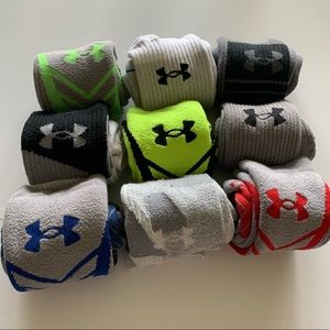 UA Big Boys Socks Lot 9 pairs